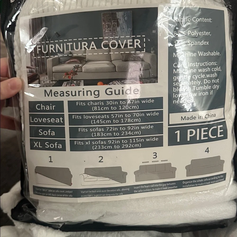 White chair Slipcover